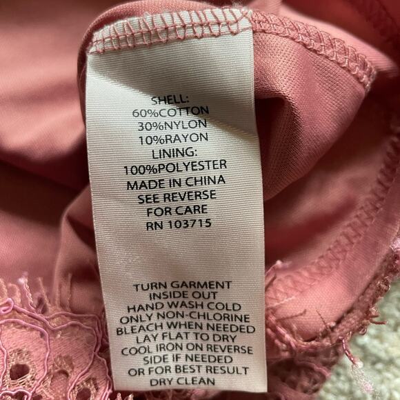 Nanette Lepore Womens/Teen Lace Blouse Flutter Sleeve Size Large Feminine Boho - Picture 6 of 6